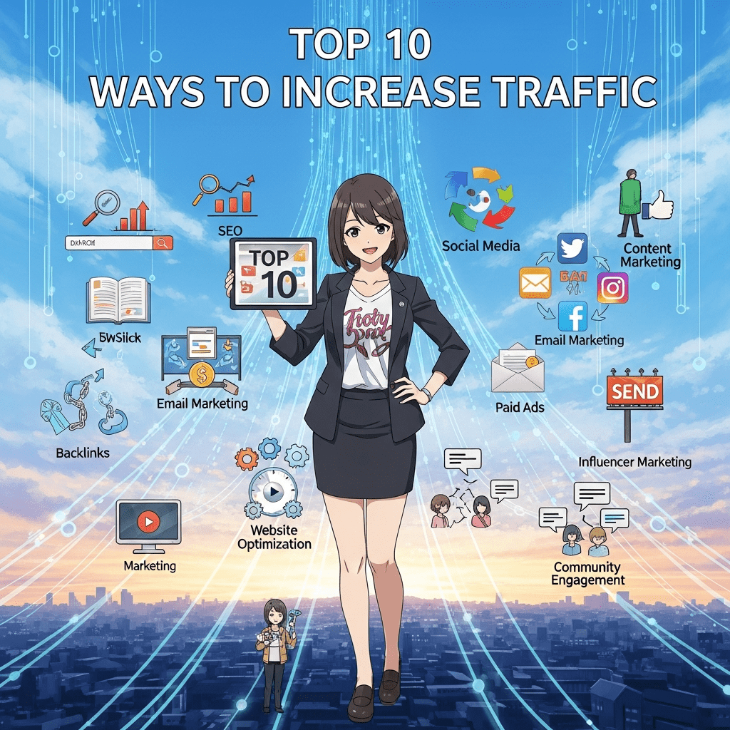 top 10 Ways to Increase Traffic