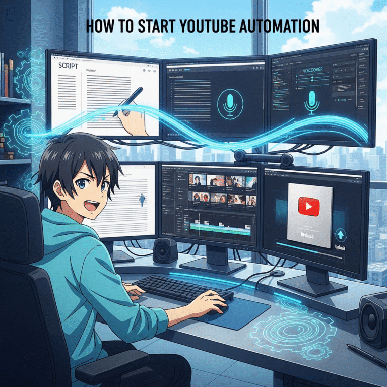 how to start youtube automation
