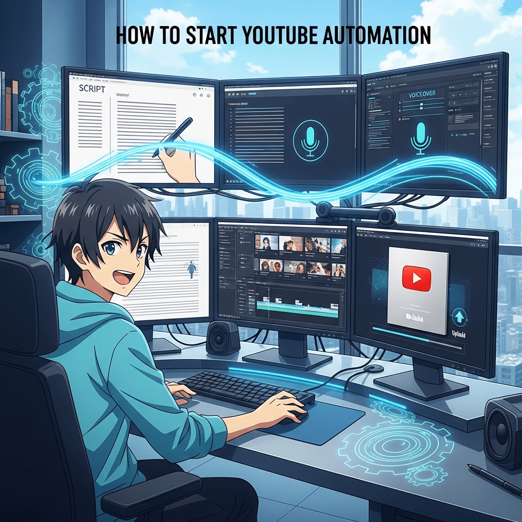 how to start youtube automation