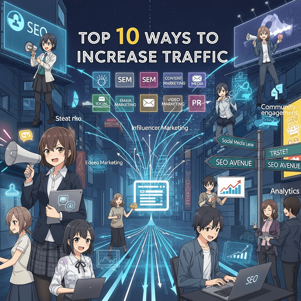 top 10 Ways to Increase Traffic