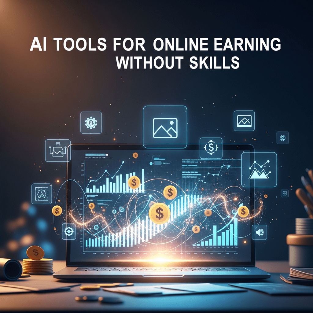 AI tools for online earning without skills